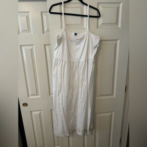 White cami midi dress